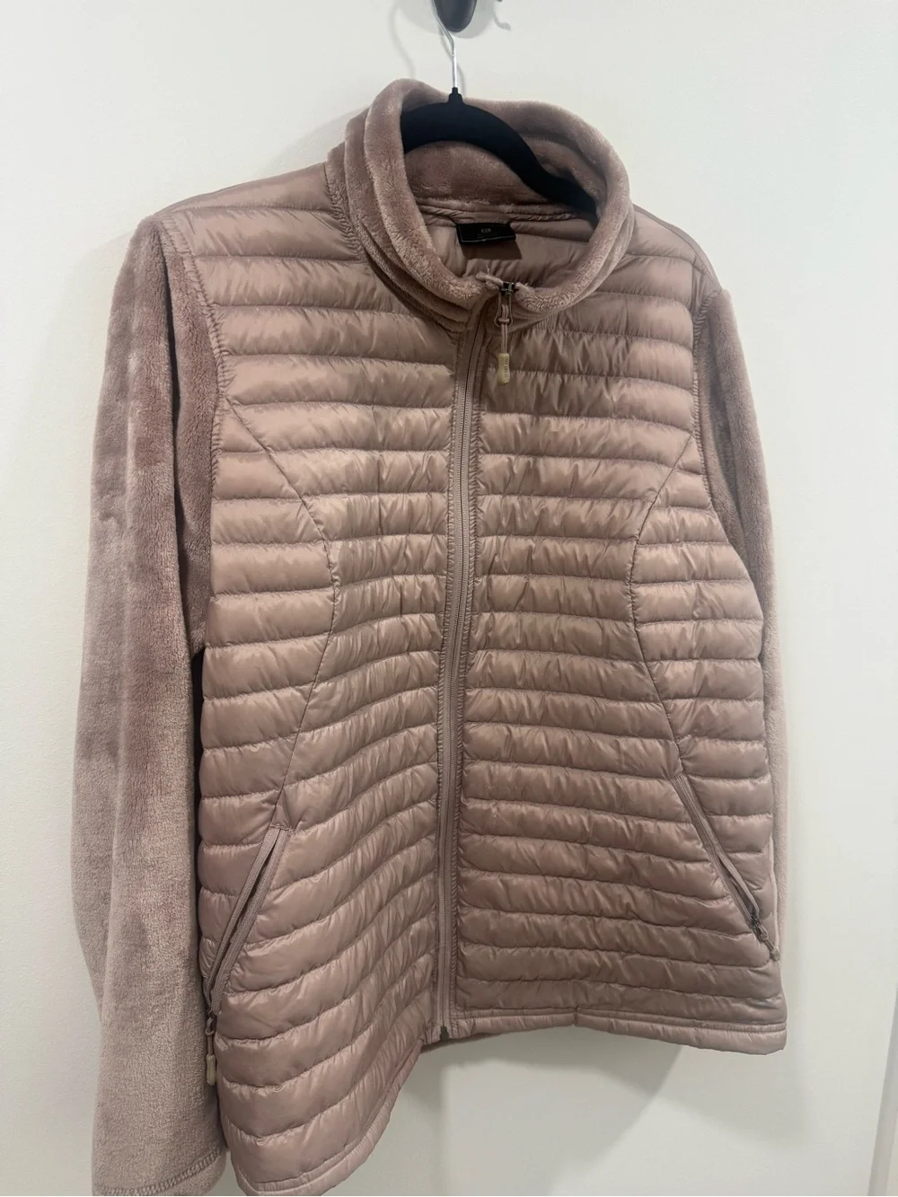 32 Degrees Quilted Hybrid Jacket in Mauve Taupe